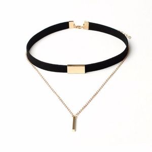 NWT Vintage Faux Suede Choker